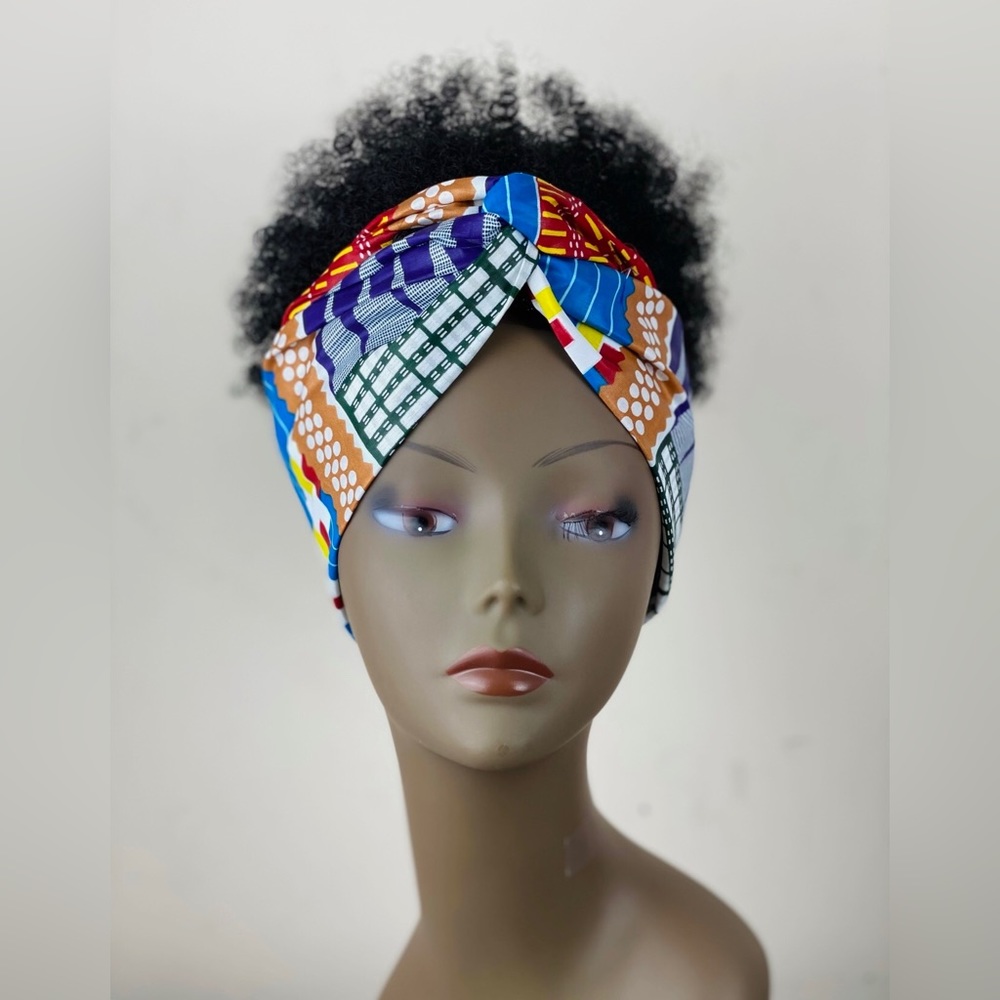 African Print Ankara Multicolor Cotton Turban